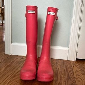 Pink original hunter boots